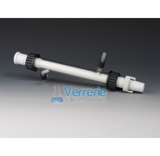 Liebig condenser vacuum, PTFE length 300 mm 29/32 the distillate is exposed to PFA and PTFE temperat