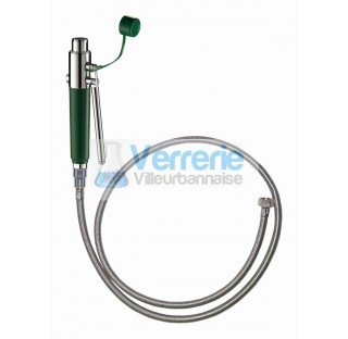 Douchette de securite murale  usage interieur a commande manuelle a fixation murale ,flexible 1,5 me