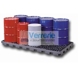 Plancher de retention pour a futs en polyethylene haute densite (caillebotis amovible)  dimensions e