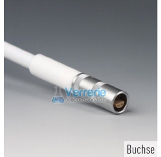 Temperature probe Lemo compact, PTFE usable length 80 mm total length 150 mm diameter 8 mm diam of t