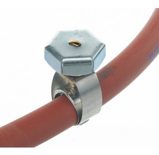 Tubing clip for tube diameter 13 to 16,5 mm ,stainless steel ,