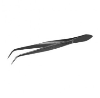 Forceps,sharp and bent length 160 mm ,Stainless steel ,