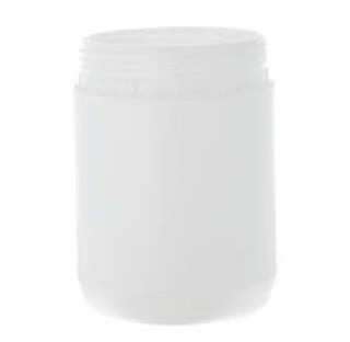 Pot PEHD Antarès 1 litre rond diametre 100 mm, hauteur 179 mm, vissant inviolable. Carton de 66 pots