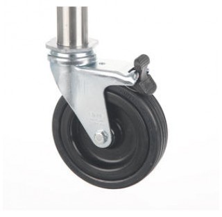 Guide roll , lockable for tube diameter 26,9 mm , height : 121 mm , diameter 100 mm , 70 kg max ,Sta