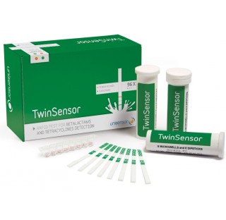 Twinsensor BT antibiotic detection test (96 tests par boŒte) (detection de á-lactame + Tetracycline)