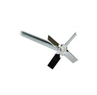 Crossed stirrer, shaft length 40cm,stirrer diameter 5cm, 316L stainless steel