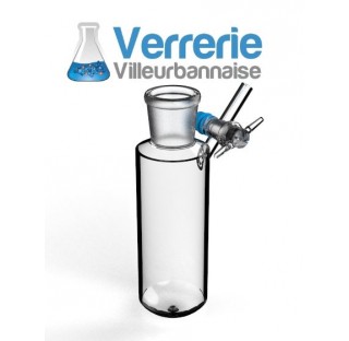 Tube schlenk 250 ml rodage 29/32 robinet 2.5 mm clé verre